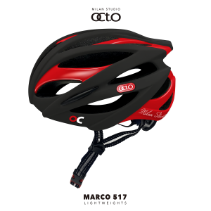 OCTO MARCO 517平價款輕量安全帽(霧黑/亮紅)