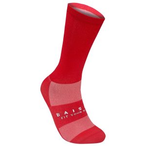 BAISKY 基本款純色運動襪(紅)