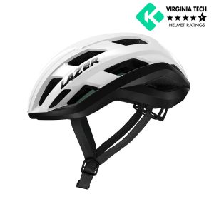 比利時 LAZER STRADA KINETICORE 自行車輕量化安全帽(亮光白黑)